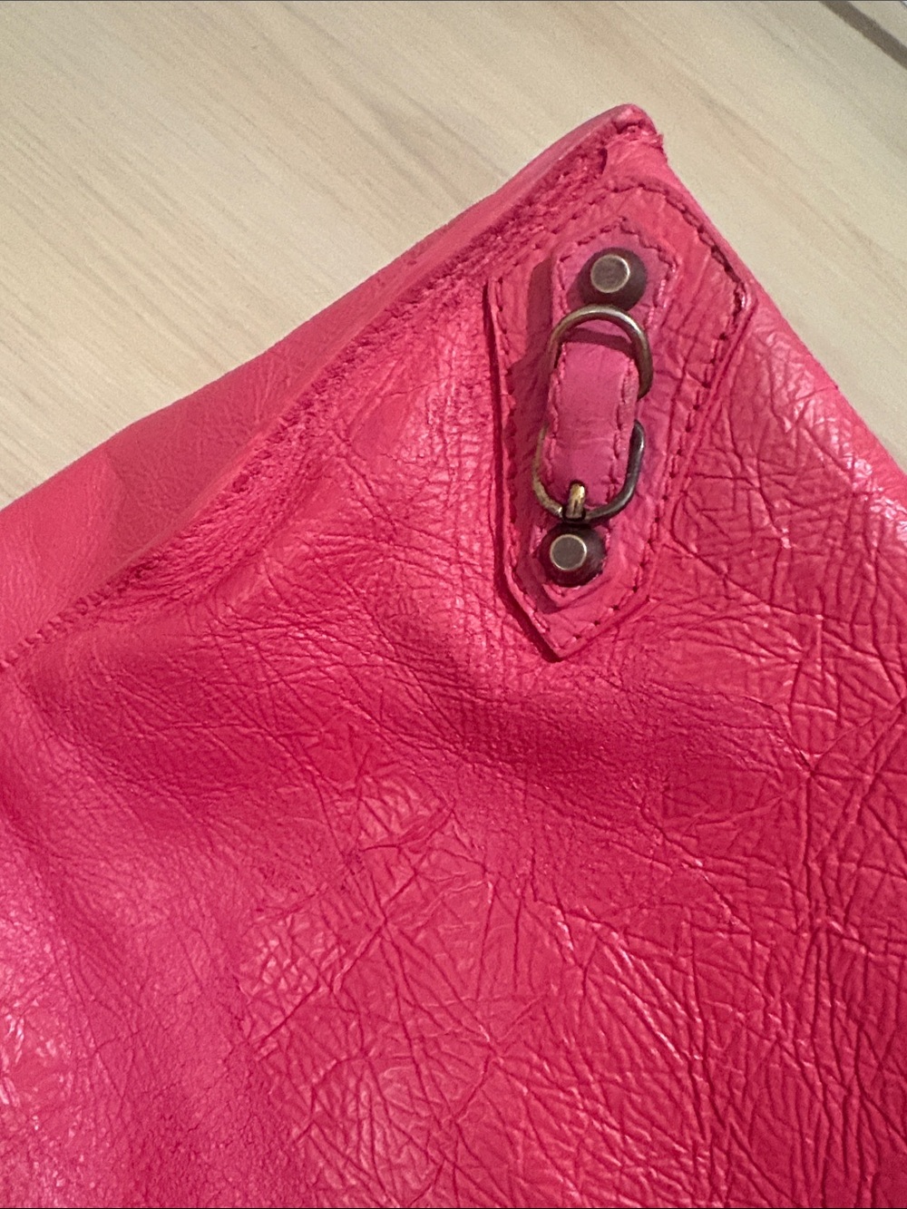 Balenciaga project Pink Leather Tote Bag 14x14"x5" - Picture 5 of 17